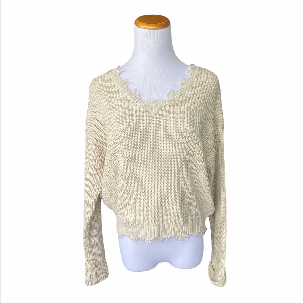 Super Trendy Cream Sweater